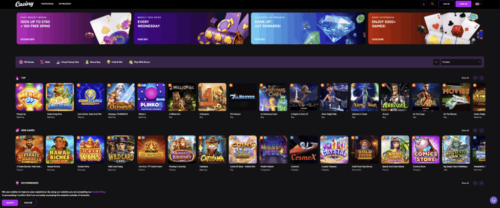 Discover the Excitement at Casiny Casino